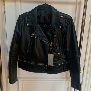 Faux leather jacket